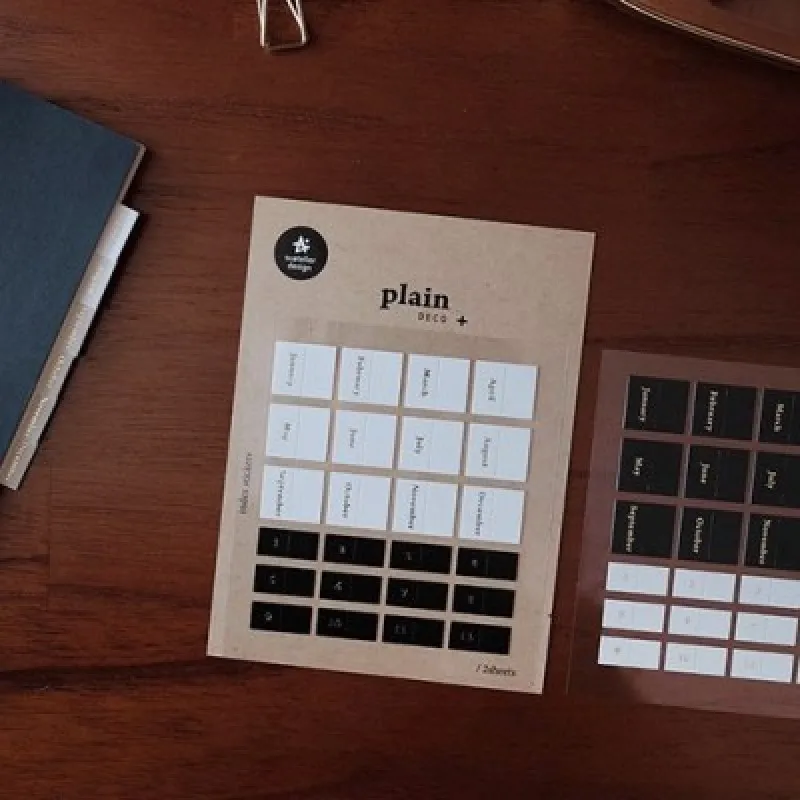 Мини наклейка с высечкой даты и месяца планировщик блокнот украшение для дома