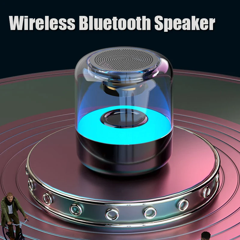 

Беспроводной Bluetooth динамик мини музыкальный плеер hi-fi громкоговоритель портативный автомобильный аудио с светодиодный поддержкой tf-карты ...