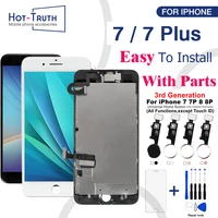 full lcd display for iphone 7 7 plus touch screen assemblyuniversal home buttonfront camera pantalla for iphone 7 7p aaa