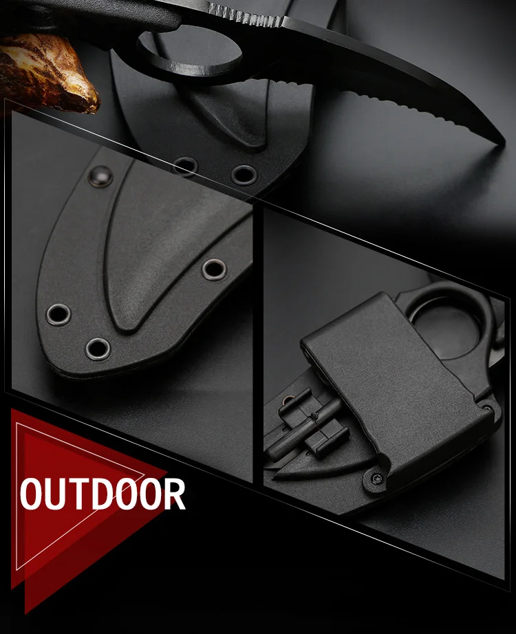 Нож коготь для выживания Мини нож Karambit CS GO тактический шеи походный уличный