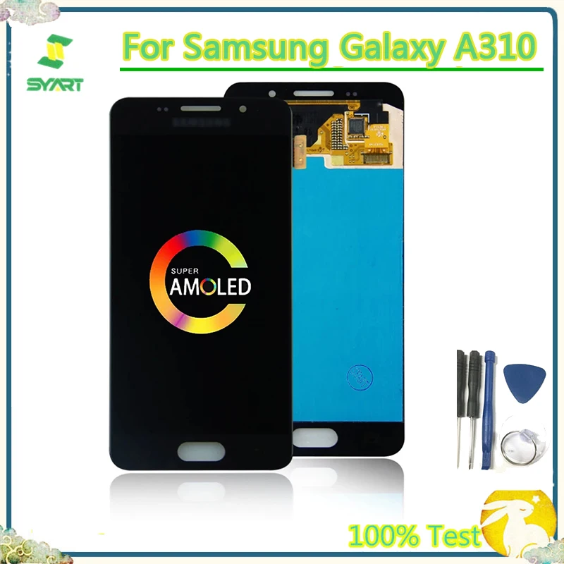 100% Tested 4.7'' OLED LCD Display Touch Screen Digitizer Assembly For Samsung Galaxy A3 2016 A310 A310F A3100