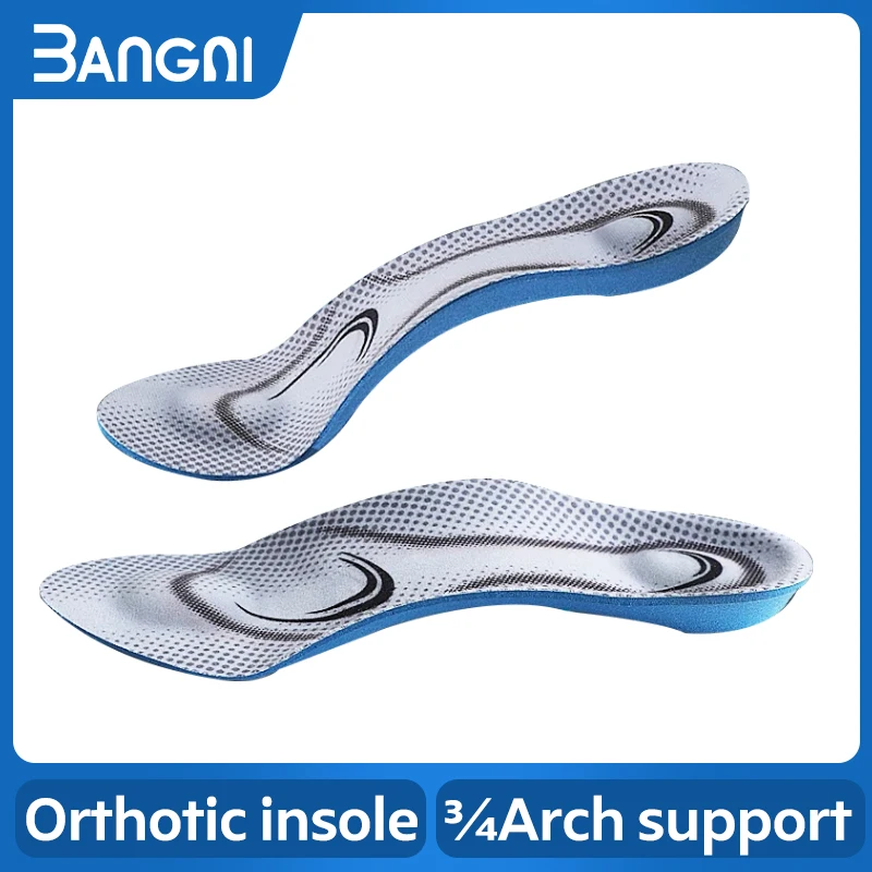 3ANGNI Orthotic Flat Feet Insoles Arch Support 3/4 Insole Memory Foam Insert Soft Message For Man Woman Shoes