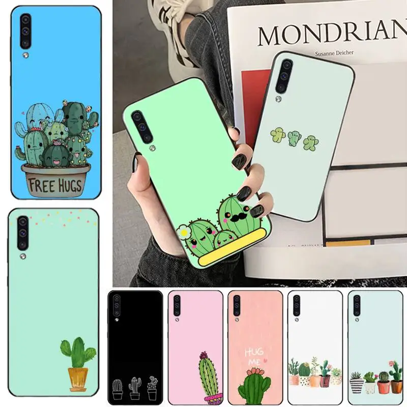 

Candy Color Cactus Phone Case For Samsung galaxy S 7 8 9 10 20 edge A 6 10 20 30 50 51 70 note 10 plus
