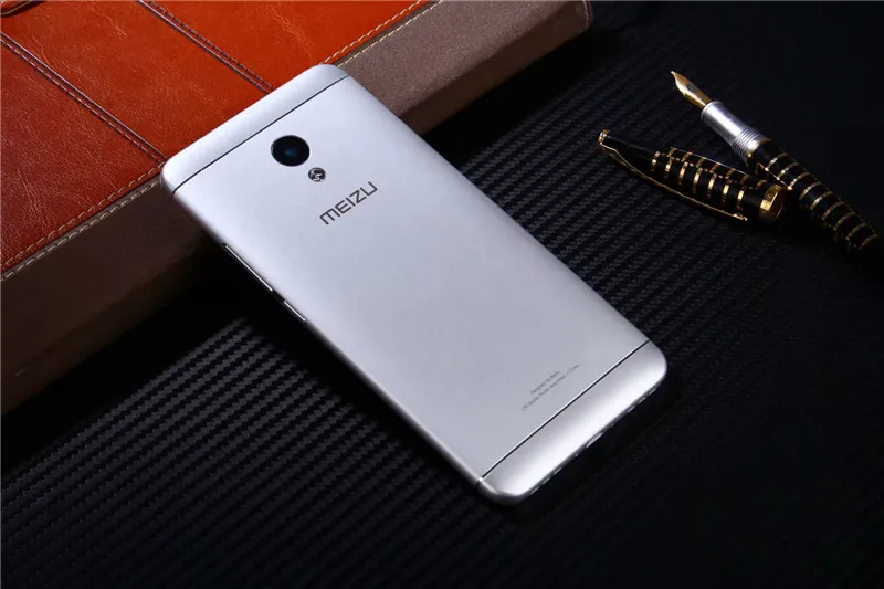 Серебристый M5S задний корпус чехол для Meizu M5S мини металлическая задняя дверь ремонт батарея чехол+ кнопки камеры стекло - Цвет: Серебристый