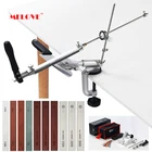 Фиксированная точилка для ножей, профессиональная система заточки металлических материалов, алмазная шлифовальная машина 120-3000 #, точильный камень, кухонные инструменты