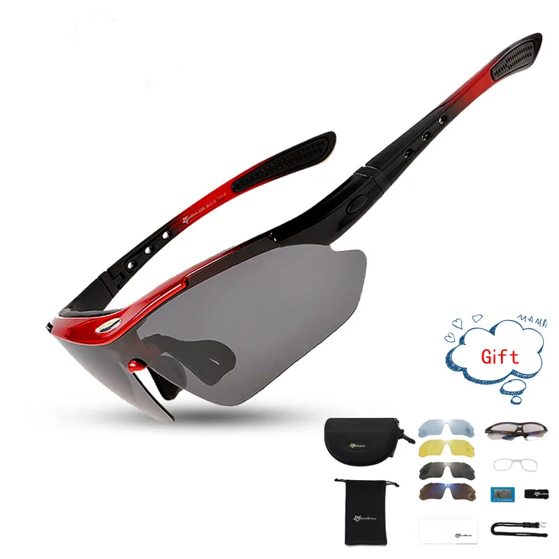 Поляризационные очки для езды на велосипеде уличные мотоциклетные с 5 линзами 12