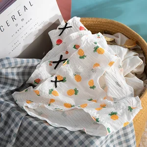 Ruffles Underwear Pure Cotton Breathe Freely Lovely Japanese Sweet Style Girl Fruit Pattern knickers Cotton Bow Briefs For Women Ruffles Underwear Pure Cotton Breathe Freely Lovely Japanese Sweet Style Girl Fruit Pattern knickers Cotton Bow Briefs For Women