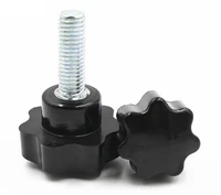 m5 m6 m8 thumb screws thread star shaped head clamping screw torx bolt knob for industry equipment plastic carbon steel