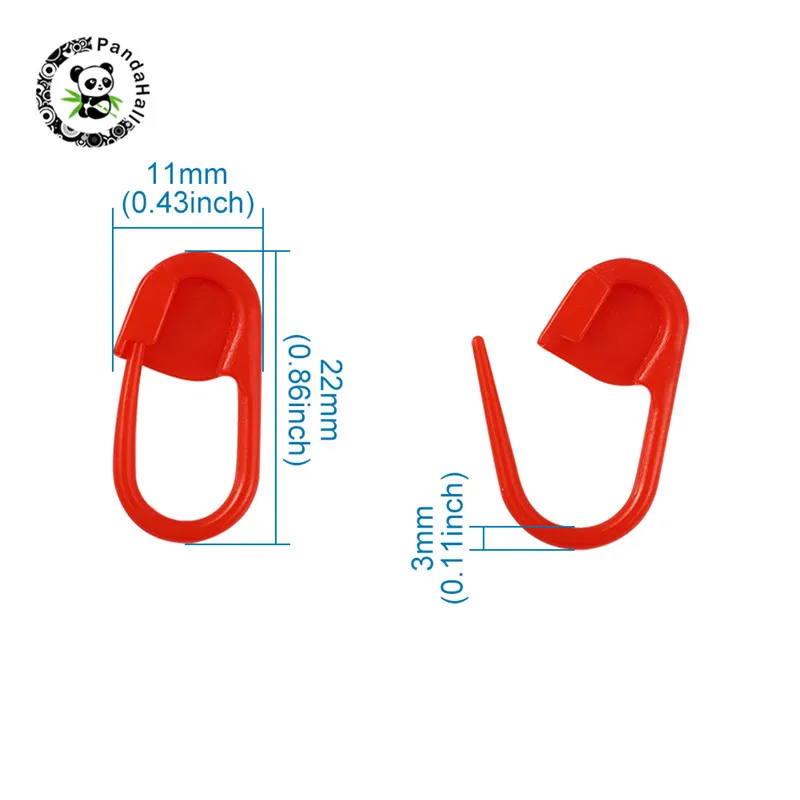 

pandahall 2 Boxes Plastic Knittings for Crochet Locking Stitch Markers Holder Sewing Knitting Tools Accessories Mixed Color