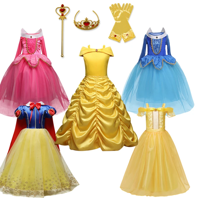 

От 3 до 8 лет летняя одежда для девочек платье для дня рождения; Для костюмированной вечеринки вечерние длинный хвост костюм платья принцесс...