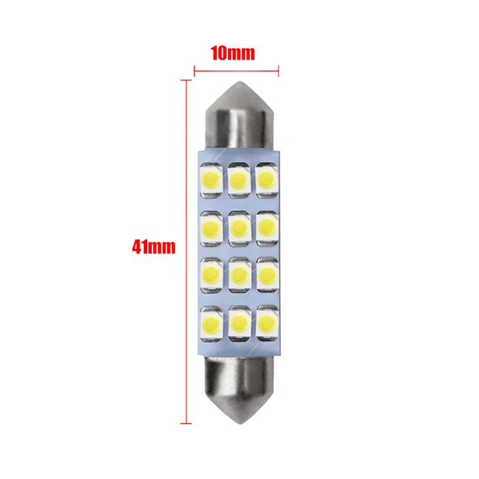 41MM Car Dome Light White Interior Reading Bulb Rear Trunk Luggage Backup Lamp Van SUV Jeep Taxi Accessories | Автомобили и