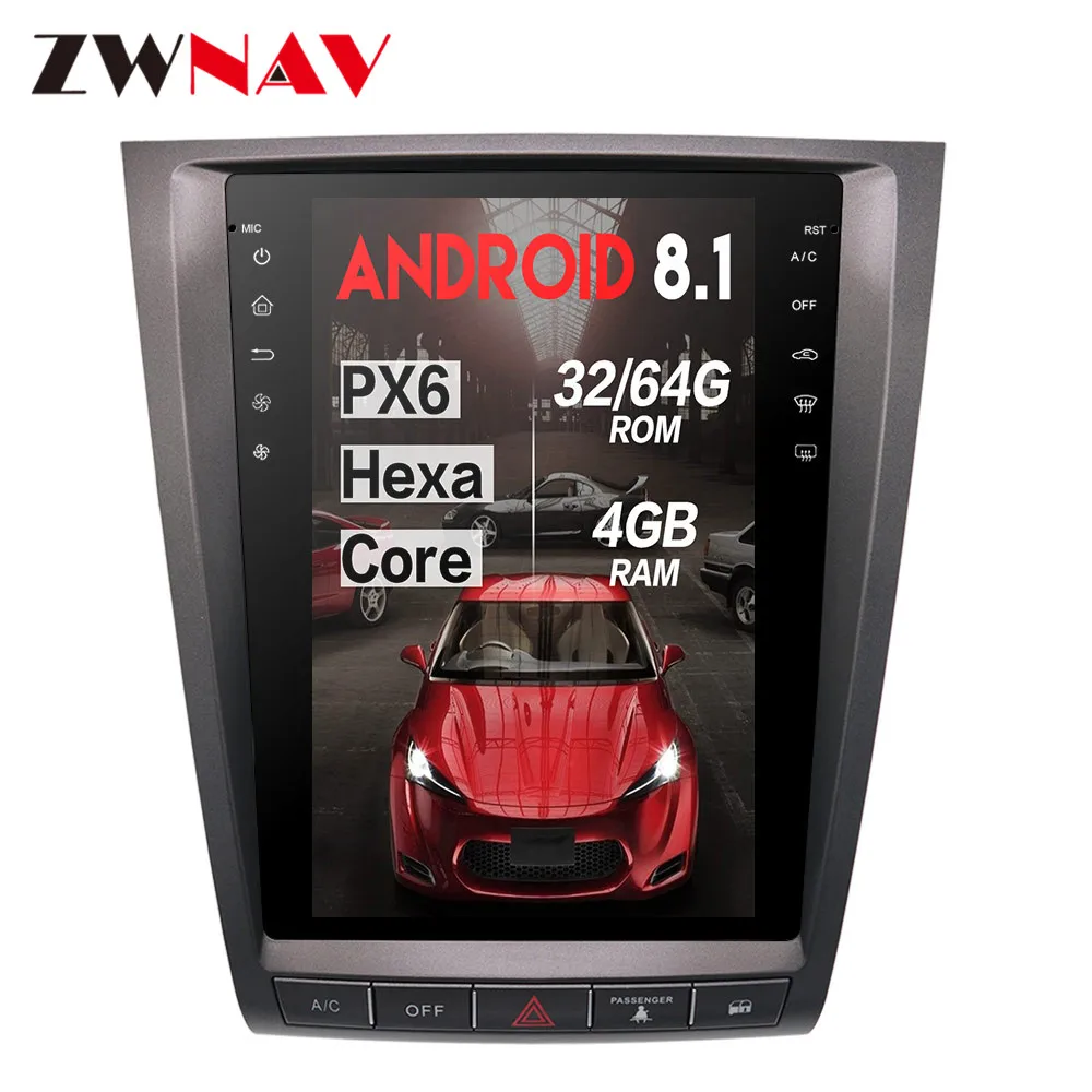 Экран 12 1 дюйма Tesla IPS Android 8 для lexus GS GS300 GS350 GS450 GS460 2004-2011 радио GPS-навигация без