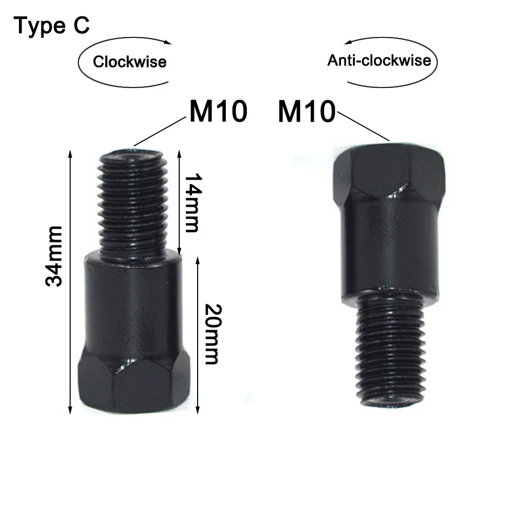 

1 шт., адаптер для зеркала заднего вида, 8 мм, 10 мм