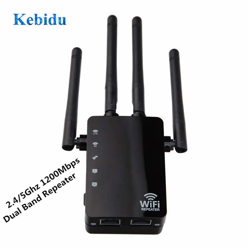 Беспроводной Wi fi ретранслятор 2 4/5 ГГц усилитель сигнала 1200 Мбит/с дальнего