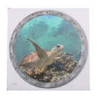 Подводный рыбы наклейки на стену Водонепроницаемый Дельфин наклейка в виде черепахи для стиральной машины украшения для ванных комнат наклейки из ПВХ