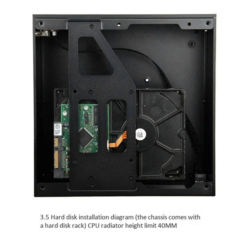 Чехол A01 Mini ITX для компьютера алюминиевый чехол-портфель домашнего кинотеатра