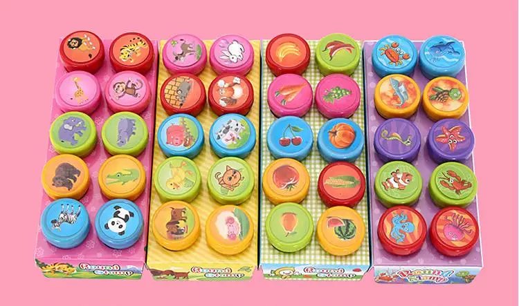 Штамп детский сделай сам 10 шт. живопись детская игрушка Мультяшные животные