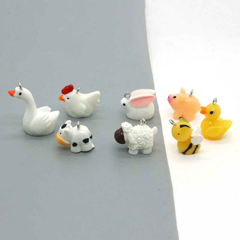 10 шт. подвески из смолы в виде животных | Украшения и аксессуары