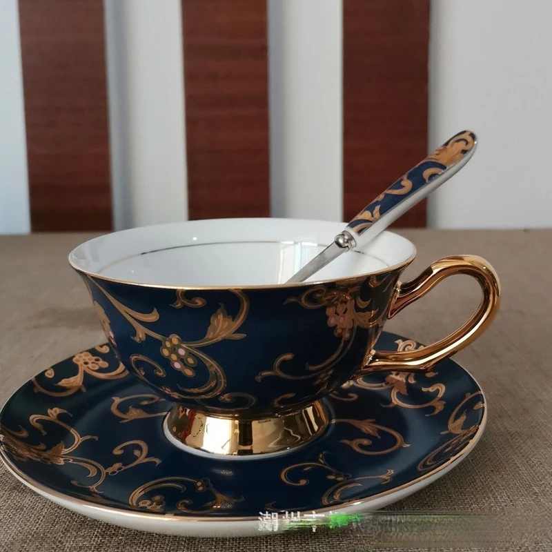 Кофейная чашка из костяного фарфора блюдо европейская кофейная набор для