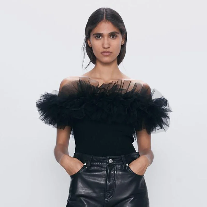 Женский комбинезон с вырезом лодочкой AGong однотонный Каскадный элегантный