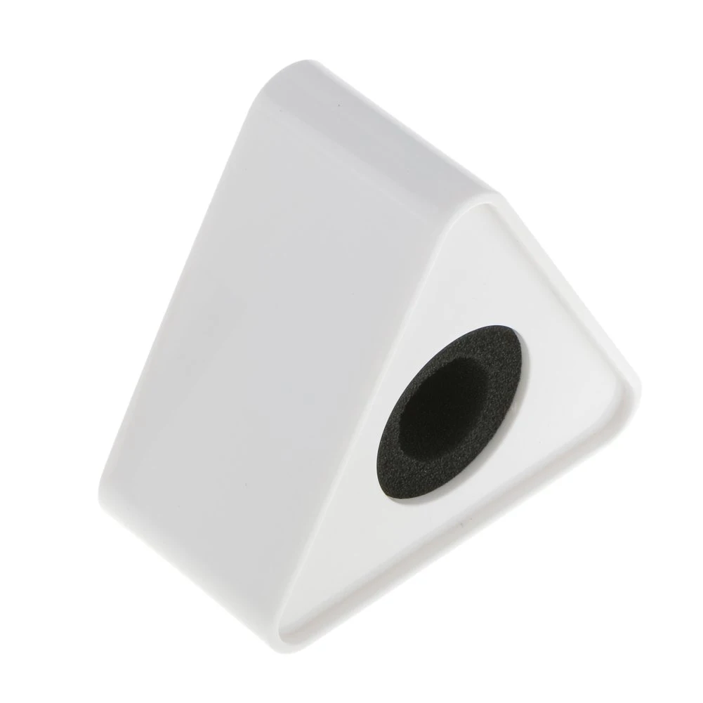 

ABS Material Triangle Interview Mark Microphone Sticker Black White Box Triangle Triangular Station Logo Flag Station DIY