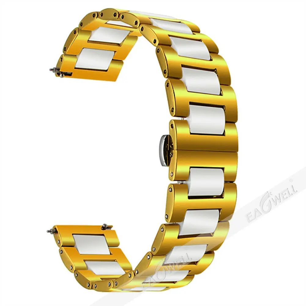 

Ceramics Metal Bracelet Strap Universal 20mm 22mm Watchband For SUUNTO 3 Fitness Watch Band For Fossil Sport 43mm Q MARSHAL gen2