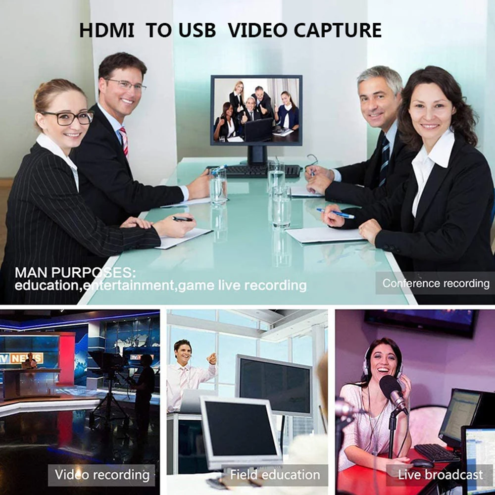 Портативный USB 2 0 HDMI игровая карта захвата 1080P Карта видеозахвата надежную