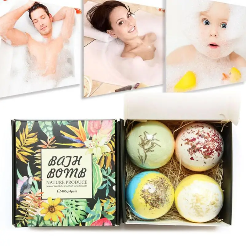 4 шт. солевая бомба шар для ухода за кожей эфирное масло натуральный пузырь