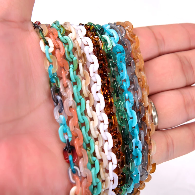 

Small Colorful Acrylic Sunglasses Straps Glasses Chain Anti Slip Thick Reading Glasses Neck Chain Eyewears Cord Holder for Women