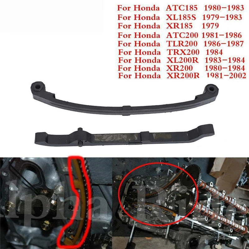 Натяжитель цепи кулачка мотоцикла и защитная крышка направляющей для Honda XR185 1979