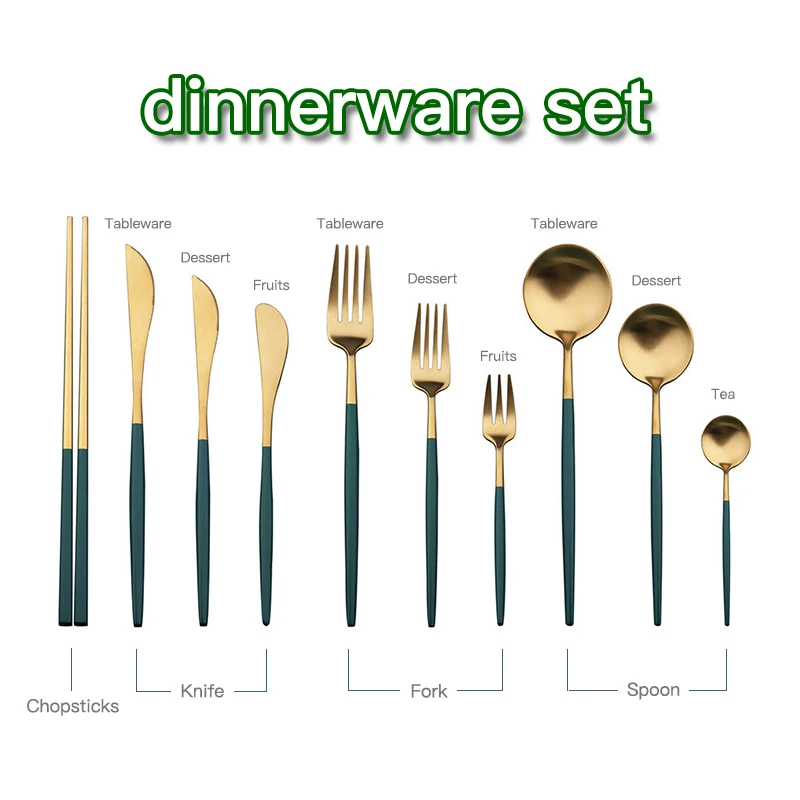 Классический набор посуды столовая посуда западные столовые приборы палочки
