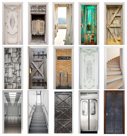 Дверная наклейка s Home Decor дверная оболочка настенная Настенные обои плакат