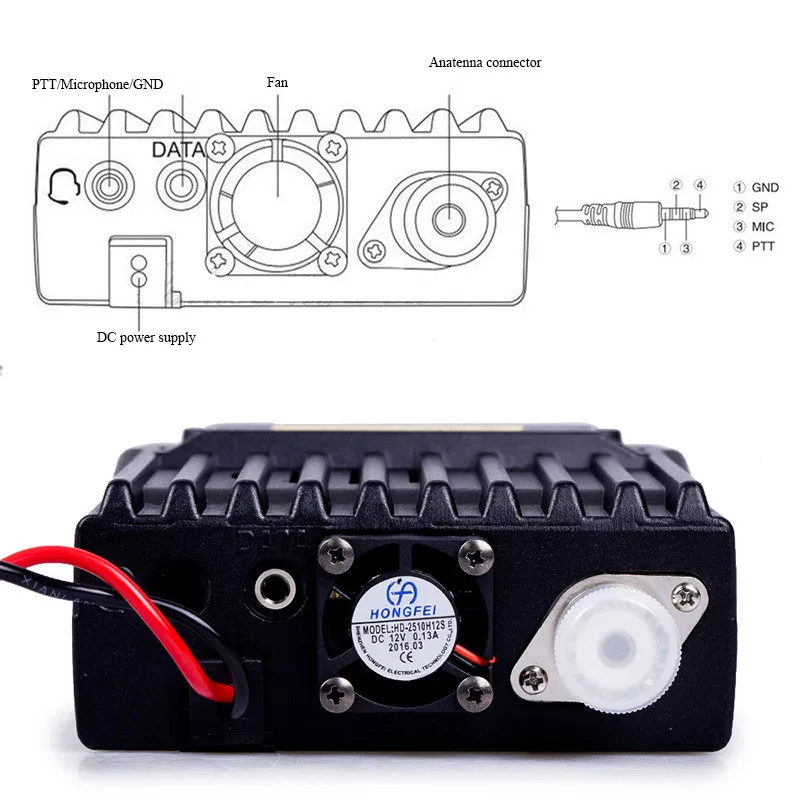 qyt kt 8900d quad band car mobile radio 2 way radio quad display mini car radio 25w walkie talkie transceiver with power supply free global shipping