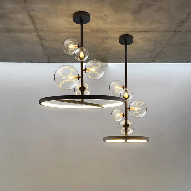 

Подвесной светильник Nordic Led 28. Круглые потолочные подвесные светильники черный Лофт гостиная столовая кухня осветительный прибор