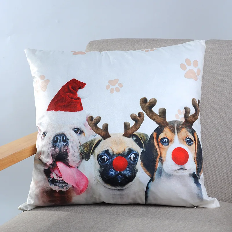 Горячая Распродажа цифровая печать чехол для подушки с изображением животных