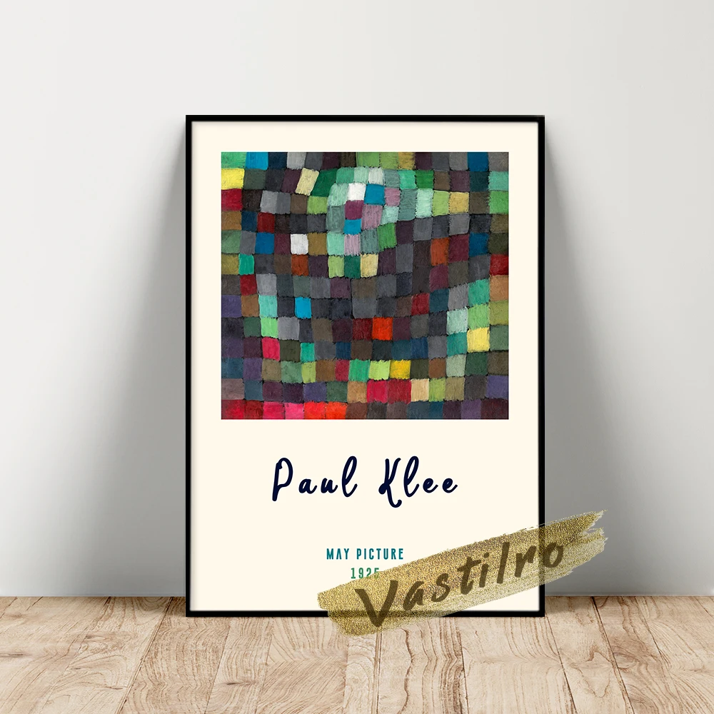 

Paul Klee Museum Exhibition Poster, Paul May Picture Wall Art, Color Block Wall Picture, Klee Vintage Geometry Abstract Prints