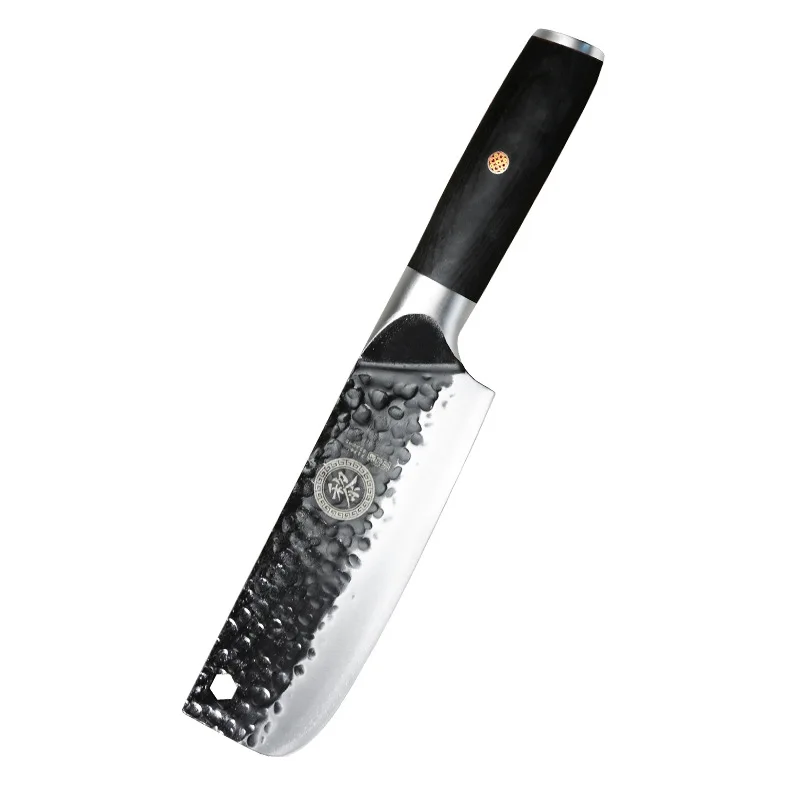 SHUOJI New Design Kitchen Knife 50Cr15mov Stainless Steel Japanese Nakiri Slicing Chopping Knife sets Sharp Blade Cleaver Knive images - 6