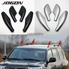 Черный, серебристый багажник на крышу, рельсовая направляющая, сменная крышка, 4 шт., для Toyota Land Cruiser LC100 FJ100 1998 - 2004 2005 2006 2007