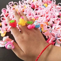 20 50pcs party favors cartoon childrens ring birthday baby show girl small gifts for guest kids party decoration supplies toy