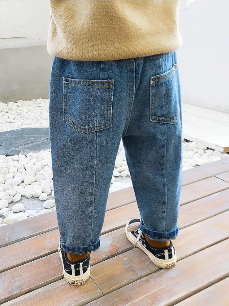 Джинсы для девочек Детские брюки Сезон весна осень джинсы Модные детские