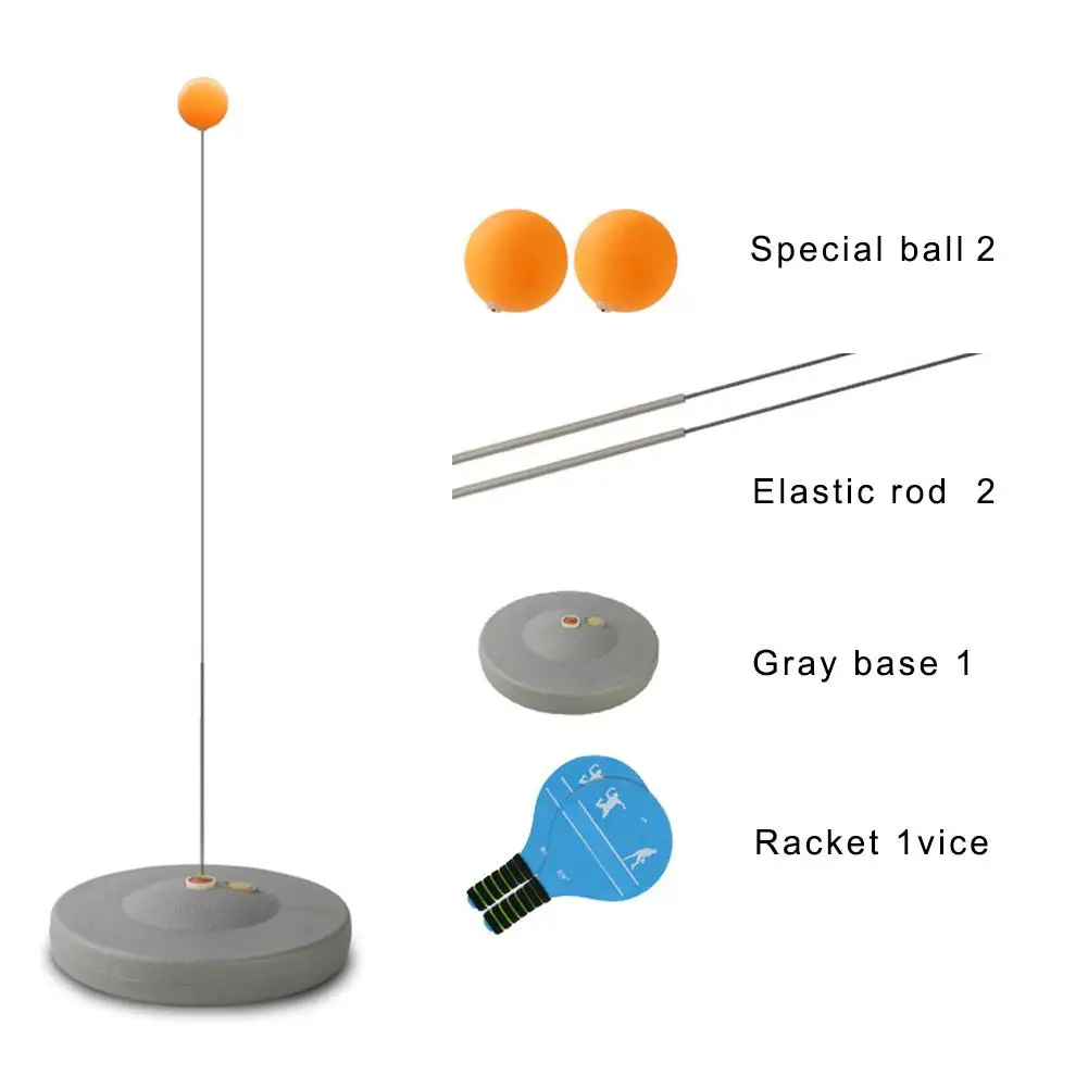 Portable Table Tennis Training Set Non-slip Base Soft Shaft With 2 Rackets Ping Pong Balls Practice Trainer | Спорт и развлечения