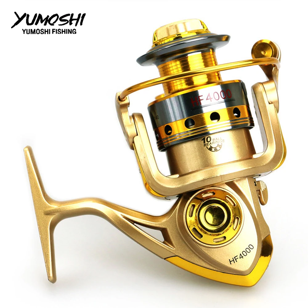 Рыболовная катушка yumoshi металлическая HF серии 500 9000 Рыболовные катушки