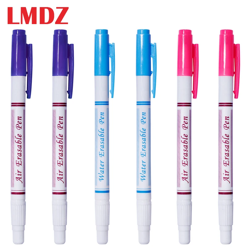 

LMDZ Double Head Erasable Marking Pen Water Soluble Washable Marker Tool for Cross-Stitch Sewing Quilting Embroidery Dressmaking