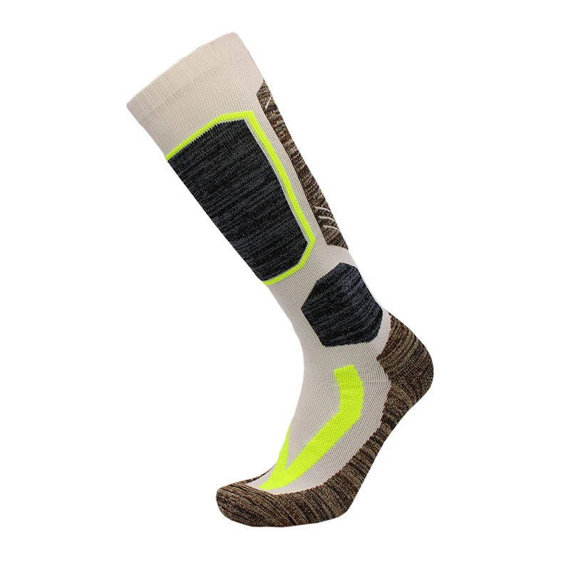 Зимние теплые мужские и женские длинные Лыжные носки толстые хлопковые