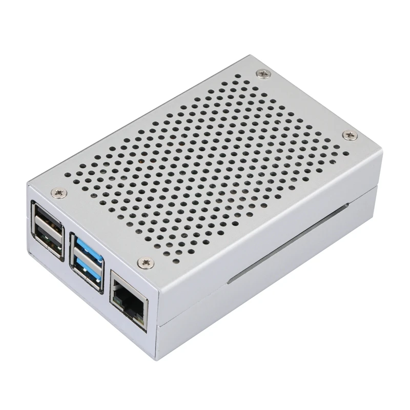 Лидер продаж алюминиевый чехол для Raspberry Pi 4 черный корпус серебристый