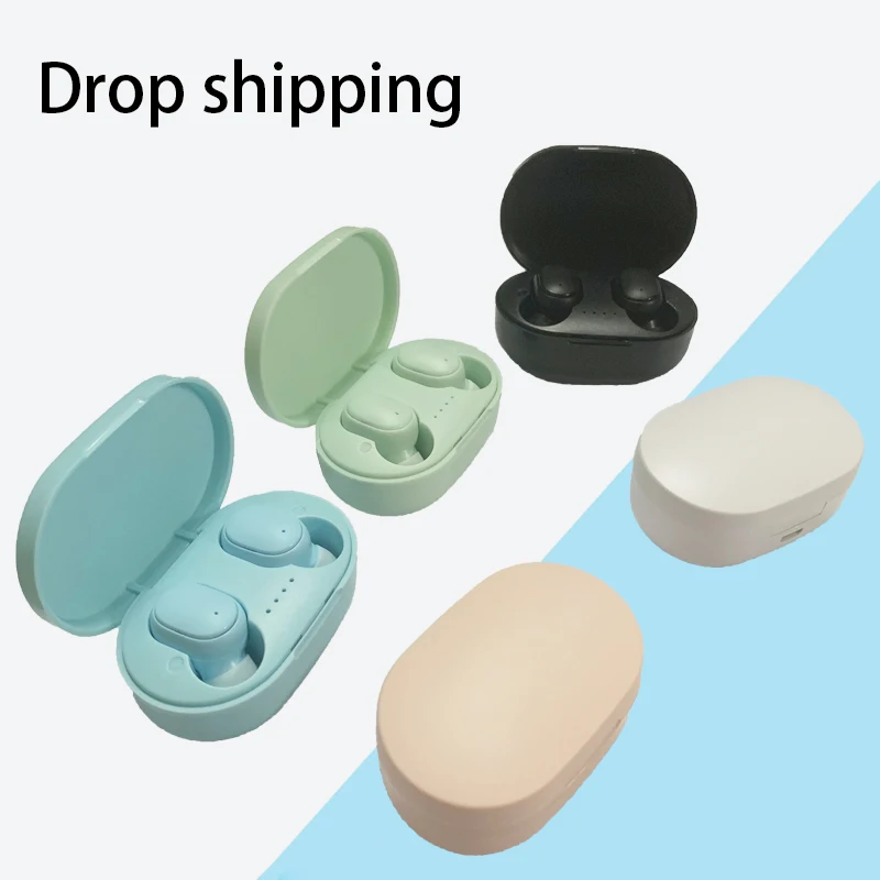 

TWS Wireless Earbuds with Microphone Charging Case girl Pink White Black Green Bluetooth Earphone For ios Android Mobile Phone