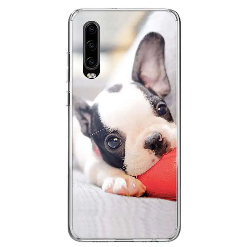 French Bulldog Puppy Phone Case For Huawei P30 P20 P10 P50 P40 Lite Mate 30 20 10 40 Pro Art Luxury Customized Cover Coque Capa | Мобильные