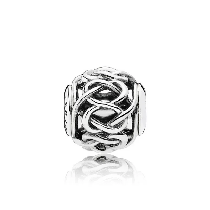 1 Дружба с кубическим цирконием Хрустальные Бусины Fit Pandora Essence коллекция браслет 925 пробы серебро Шарм ювелирные изделия - Цвет: 1