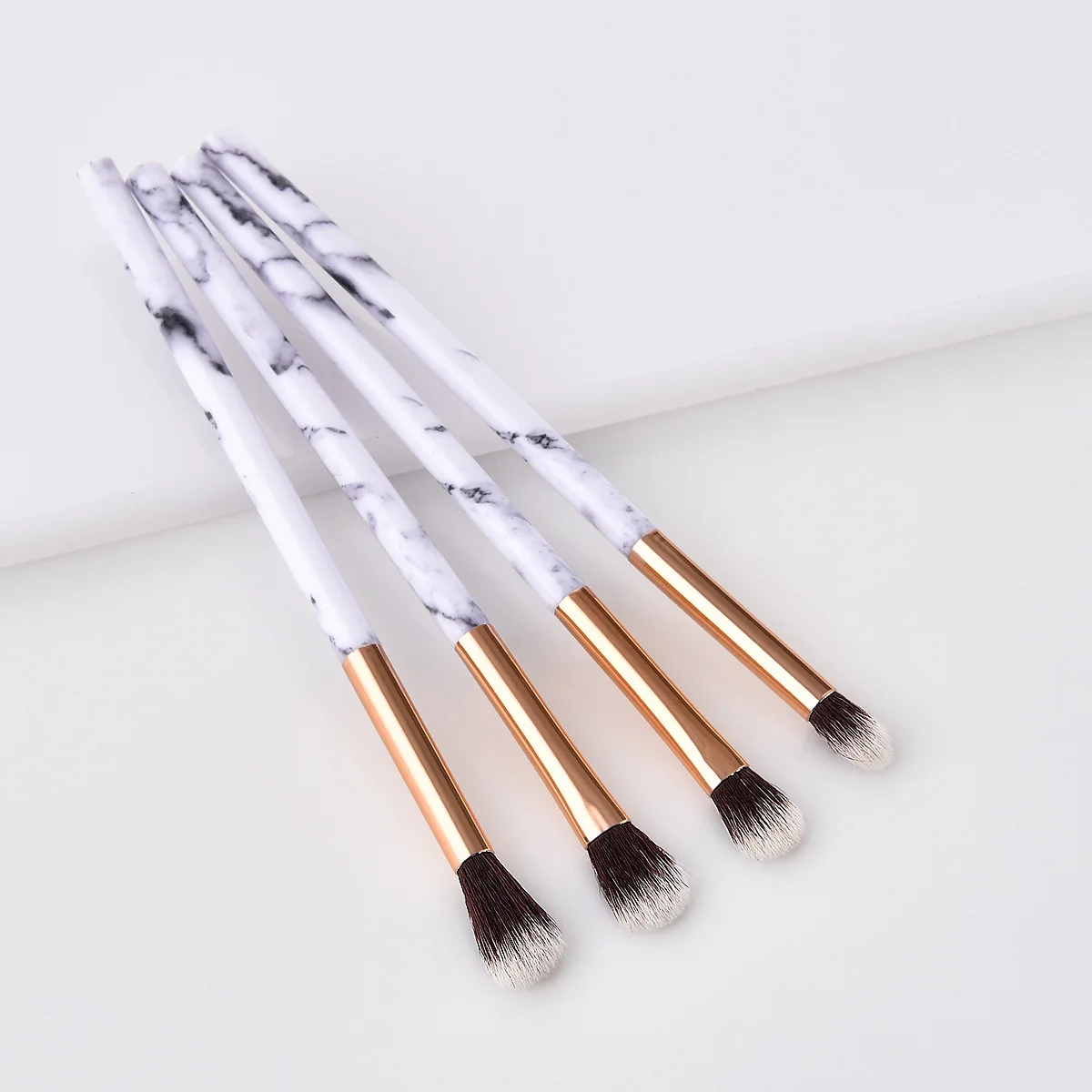 1/4 PCS Professional Makeup Brushes Set Marble Foundation Powder Blush Contour Concealer Blending Cosmetics Tool Kit | Красота и