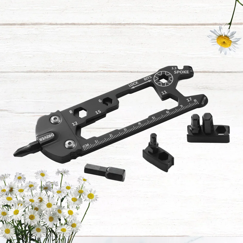 

Инструмент для ремонта горного велосипеда, многофункциональный инструмент для обслуживания на открытом воздухе, черный